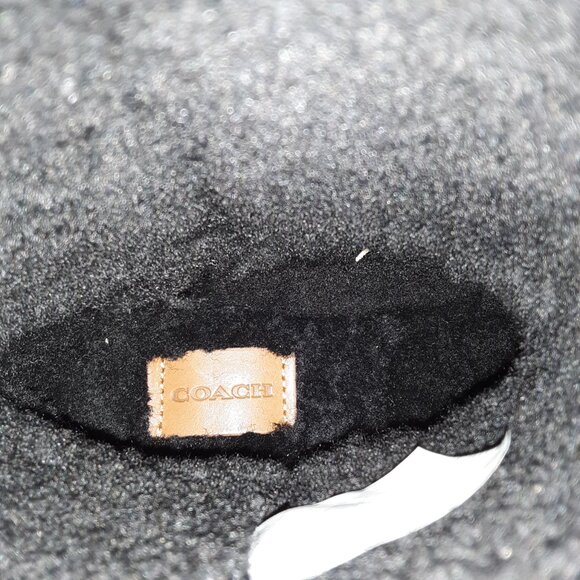 COACH Shearling Turnlock Women Harness Black Color Suede Boots size 5B - Picture 6 of 8